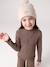 Ensemble fille bonnet, snood, moufles/mitaines avec badge coeur écru+marine+rose poudré 1 - vertbaudet enfant 