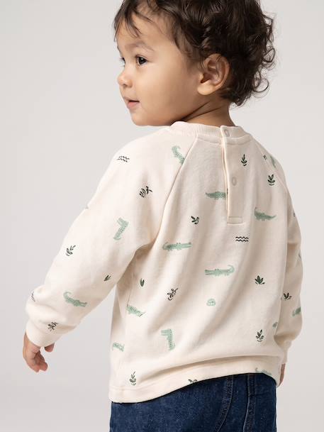 T-shirt manches longues bébé garçon bleu grisé+vanille 10 - vertbaudet enfant 