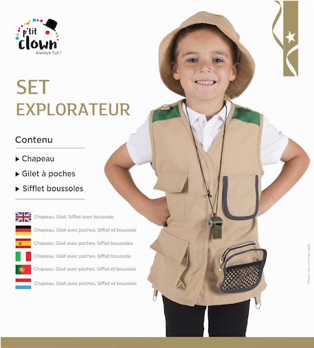 Set de déguisement enfant explorateur Beige 2 - vertbaudet enfant 