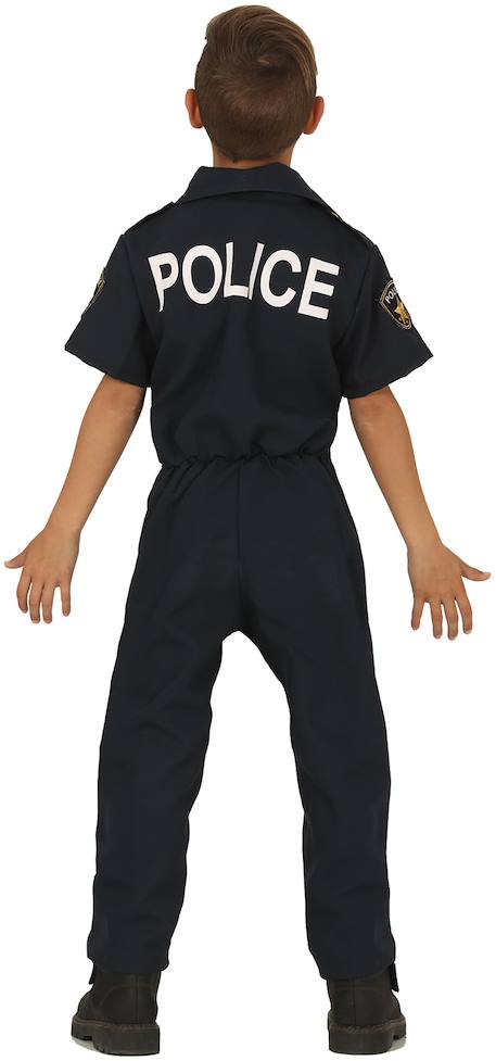 Déguisement enfant garçon policier avec chapeau et bonnet Bleu 2 - vertbaudet enfant 