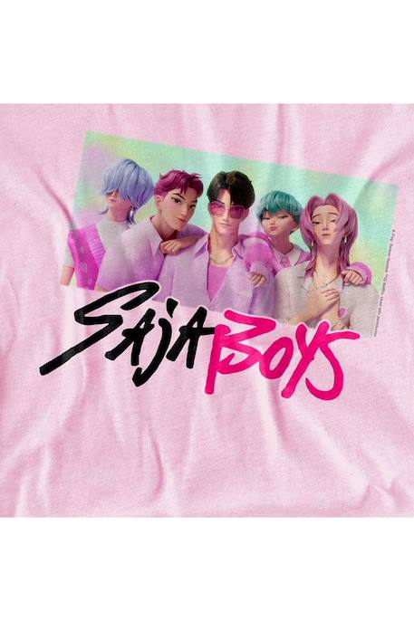 T-shirt saja boys Kpop Demon Hunters Blanc+Fuchsia+Gris chiné+Rose clair 21 - vertbaudet enfant 