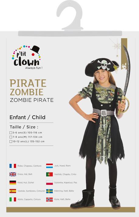 Déguisement enfant pirate zombie Noir, vert 2 - vertbaudet enfant 