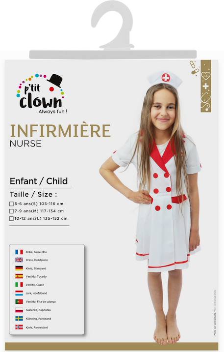Déguisement enfant fille infirmière robe et serre-tête Blanc 2 - vertbaudet enfant 