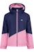 Veste imperméable à capuche motif/style blocs de couleurs ottile Bleu saphir 1 - vertbaudet enfant 