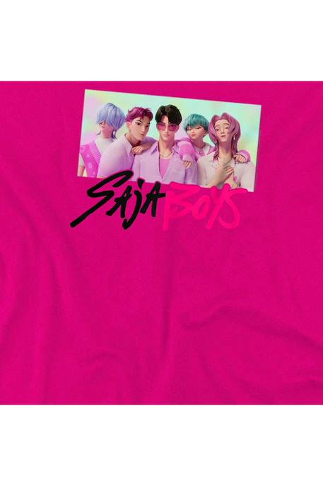 T-shirt saja boys Kpop Demon Hunters Blanc+Fuchsia+Gris chiné+Rose clair 9 - vertbaudet enfant 