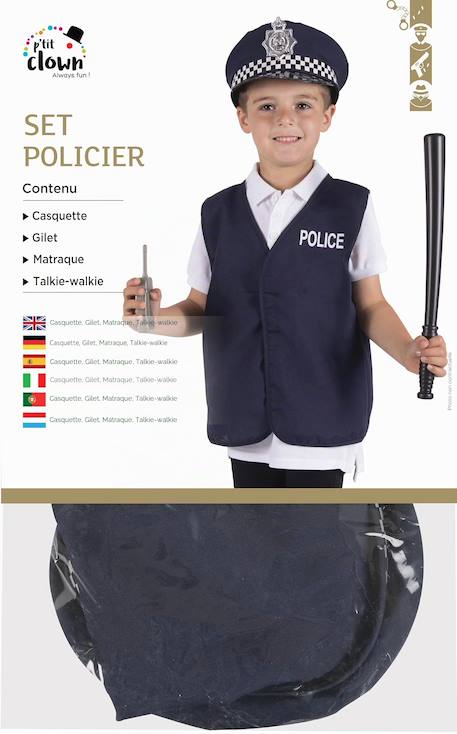 Set de déguisement enfant policier avec gilet Bleu 2 - vertbaudet enfant 