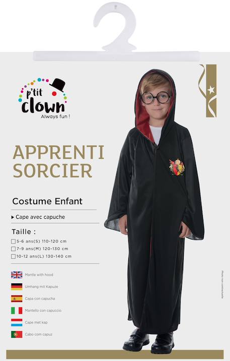 Déguisement enfant garçon apprenti sorcier robe Noir 2 - vertbaudet enfant 