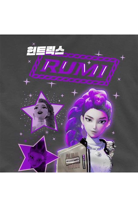T-shirt Rumi huntrix - K-pop Demon Hunters Anthracite+Noir 3 - vertbaudet enfant 