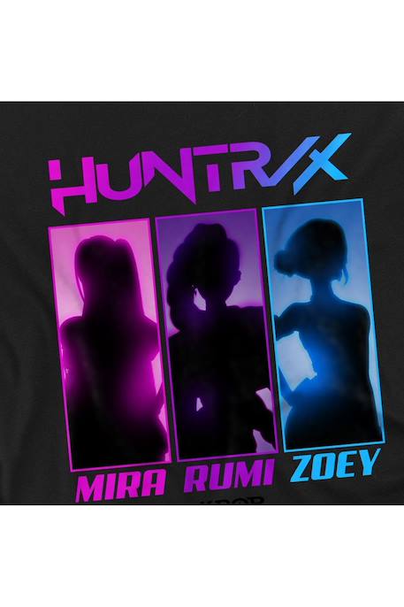 T-shirt huntrix Kpop Demon hunters Anthracite+Noir+Rose 7 - vertbaudet enfant 