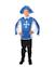 Déguisement enfant mousquetaire tunique, pantalon et chapeau Bleu, noir 1 - vertbaudet enfant 