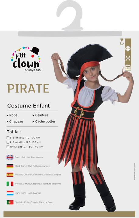 Déguisement enfant fille pirate Multicolore+Rouge, noir 4 - vertbaudet enfant 
