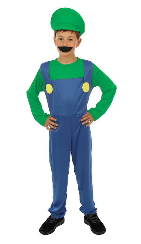 Déguisement enfant plombier combinaison et casquette Bleu, vert 1 - vertbaudet enfant 
