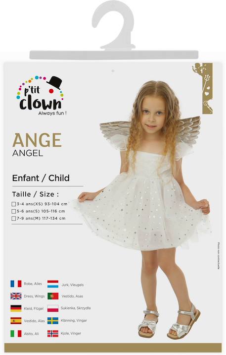 Déguisement enfant fille ange robe et ailes Blanc 2 - vertbaudet enfant 