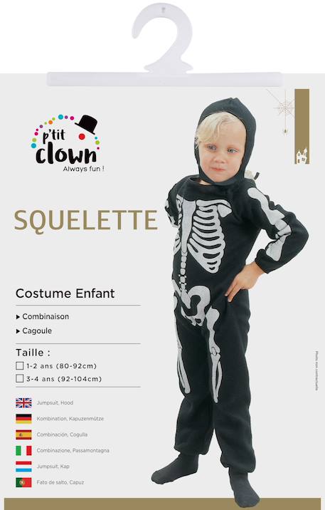 Déguisement enfant squelette Noir 2 - vertbaudet enfant 