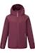Veste fille imperméable et isolante à capuche détail réfléchissant illuma Pourpre 2 - vertbaudet enfant 