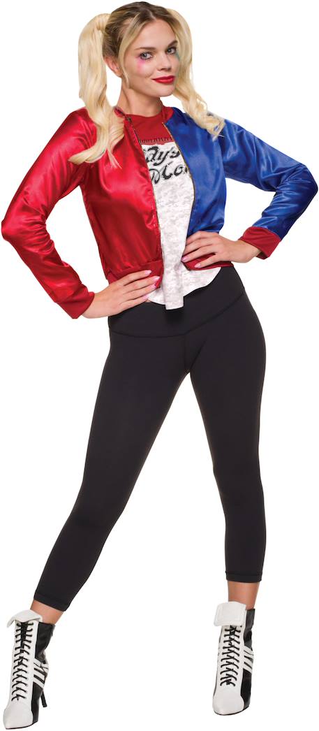 Haut et veste de déguisement enfant fille harley quinn dc comics Rouge 1 - vertbaudet enfant 