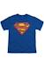 T-shirt Superman style bouclier usé en coton Bleu roi+Rose 1 - vertbaudet enfant 