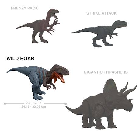 Jouet dinosaure jurassic world wild roar afrovenator avec lumière et son Multi-coloured 2 - vertbaudet enfant 