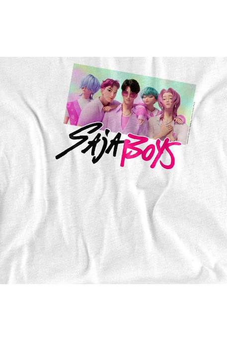 T-shirt saja boys Kpop Demon Hunters Blanc+Fuchsia+Gris chiné+Rose clair 3 - vertbaudet enfant 