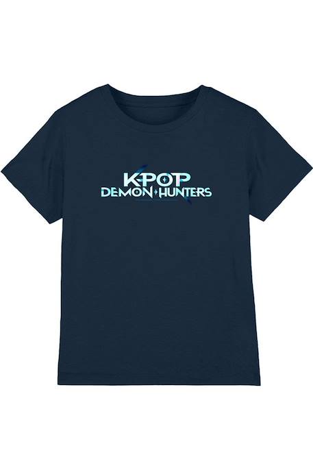 T-shirt enfant K-pop Demon hunters Bleu marine+Charbon+Noir+Violet 1 - vertbaudet enfant 