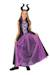 Déguisement enfant fille sorcière maléfique robe et serre-tête Noir, violet 1 - vertbaudet enfant 
