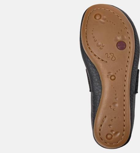 Ballerines souples fille smooth leather right Marin+Noir 10 - vertbaudet enfant 