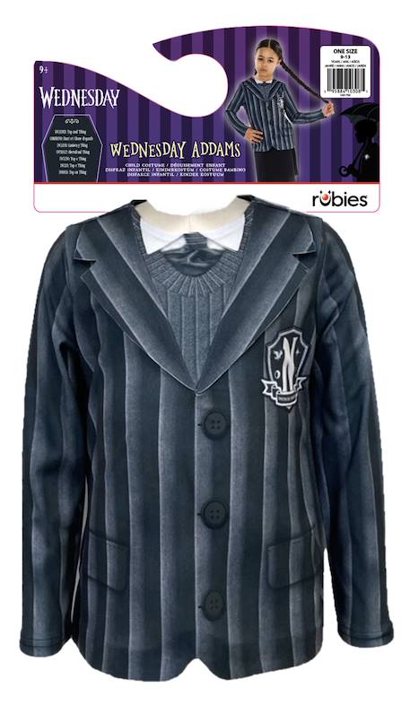 Haut et accessoire de déguisement enfant fille mercredi addams Gris 2 - vertbaudet enfant 