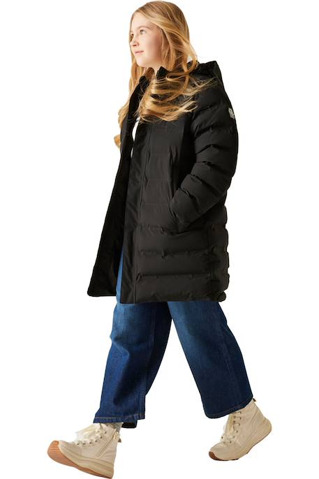 Doudoune chaude et longue pour l'hiver - matelassée à capuche élastique wander Noir 5 - vertbaudet enfant 