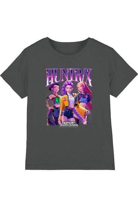 T-shirt K-pop Demon hunters Anthracite+Bleu marine+Noir+Rose 1 - vertbaudet enfant 