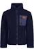 Veste polaire à col montant et poche contrastée sur poitrine southford Bleu marine 1 - vertbaudet enfant 