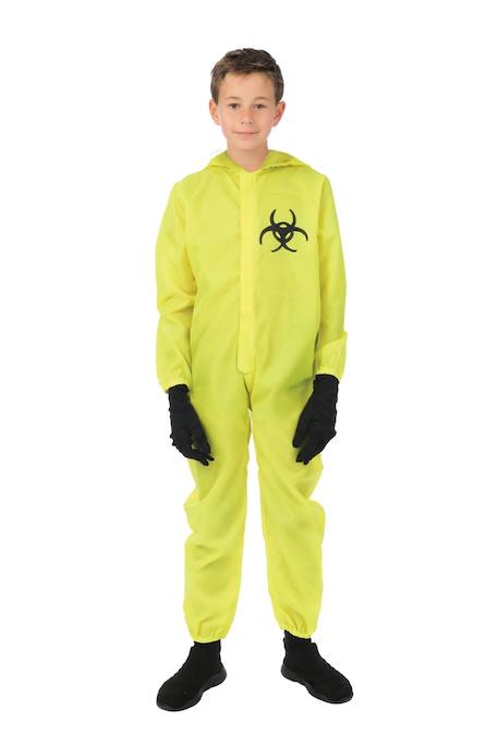 Déguisement enfant combinaison danger biologique avec gants Jaune 1 - vertbaudet enfant 
