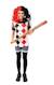 Déguisement enfant fille clown arlequin t-shirt et short Noir, rouge 1 - vertbaudet enfant 