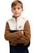 Haut col montant zippé motif/style blocs de couleurs mitta Bleu marine+Corail 5 - vertbaudet enfant 