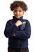 Veste polaire à col montant et poche contrastée sur poitrine southford Bleu marine 3 - vertbaudet enfant 