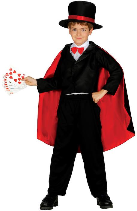 Déguisement enfant garçon magicien effet satin Noir 1 - vertbaudet enfant 