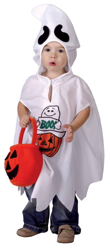 Déguisement enfant fantôme cape à capuche Blanc 2 - vertbaudet enfant 