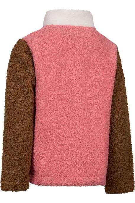 Polaire col zippé enfant mitta Bleu marine+Corail 8 - vertbaudet enfant 