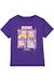 T-shirt Kpop Demon Hunters - Rumi - huntrix Bleu clair+Bleu marine+Rose clair+Violet 19 - vertbaudet enfant 