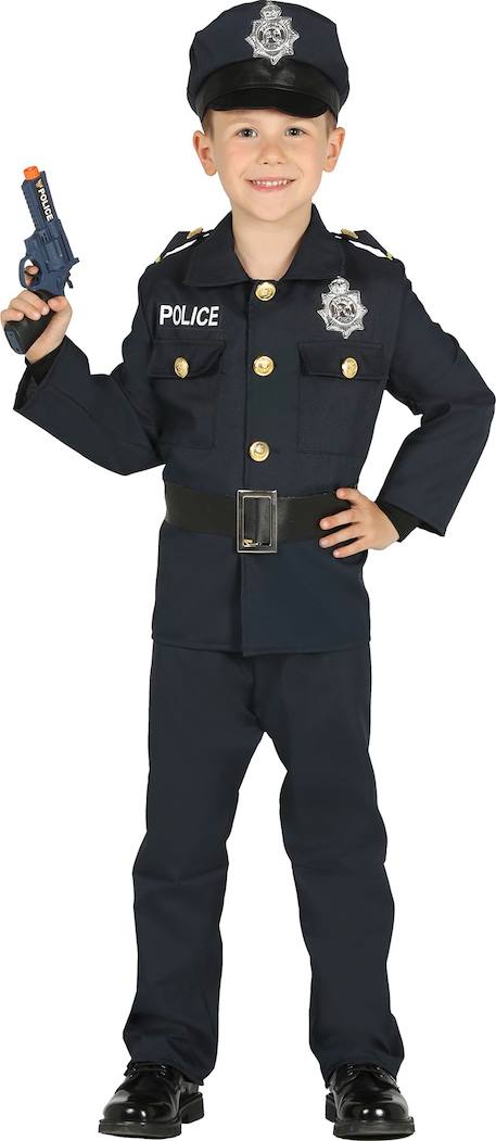 Déguisement enfant policier gilet, pantalon et ceinture Bleu 1 - vertbaudet enfant 