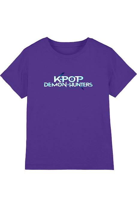 T-shirt enfant K-pop Demon hunters Bleu marine+Charbon+Noir+Violet 19 - vertbaudet enfant 