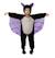 Déguisement enfant chauve-souris combinaison et cagoule Noir, violet 1 - vertbaudet enfant 