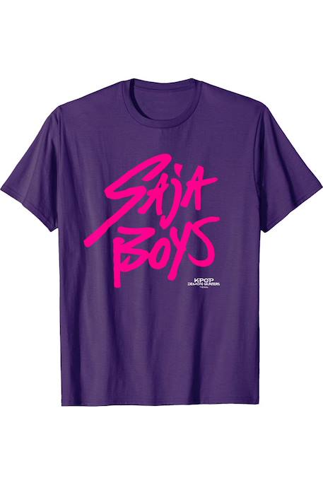 T-shirt saja boys Kpop Demon Hunters Noir / rose+Rose clair+Violet 5 - vertbaudet enfant 