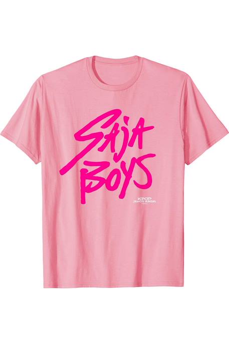 T-shirt saja boys Kpop Demon Hunters Noir / rose+Rose clair+Violet 3 - vertbaudet enfant 