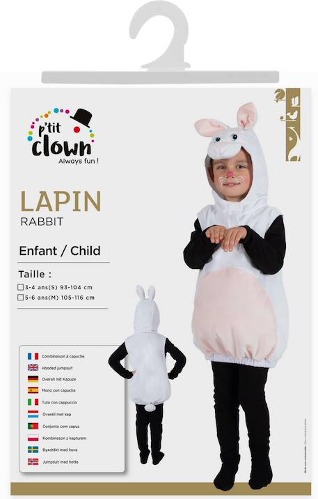 Déguisement enfant lapin Blanc 2 - vertbaudet enfant 