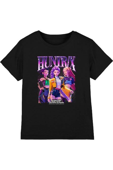 T-shirt K-pop Demon hunters Anthracite+Bleu marine+Noir+Rose 9 - vertbaudet enfant 