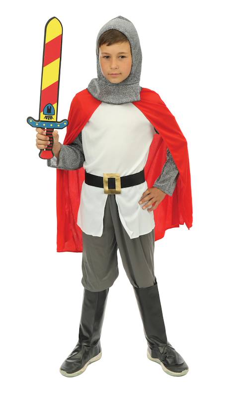 Déguisement enfant chevalier Gris+Rouge 3 - vertbaudet enfant 
