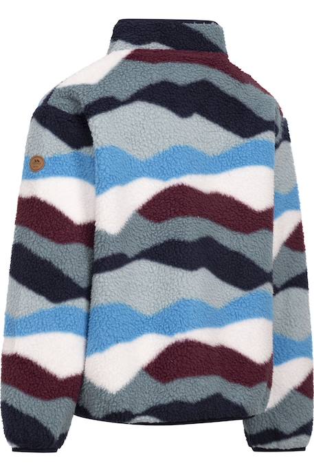 Pull polaire à zip col montant Cobalt+Rose 2 - vertbaudet enfant 