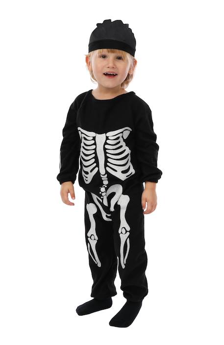 Déguisement enfant squelette Noir 1 - vertbaudet enfant 