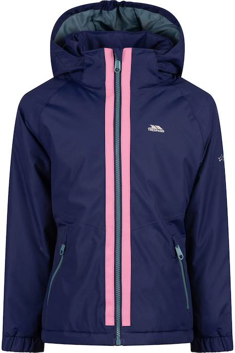 Veste fille hiver imperméable à capuche Bleu saphir 2 - vertbaudet enfant 