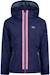 Veste fille hiver imperméable à capuche Bleu saphir 2 - vertbaudet enfant 